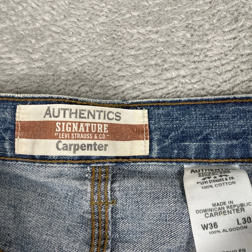Levis Carpenter Jeans Mens 36x30 Blue Denim Carpenter‎ Workwear Baggy Skate Y2K